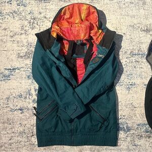 Oakley Teal/Green Anorak Ski/ Snowboarding  jacket